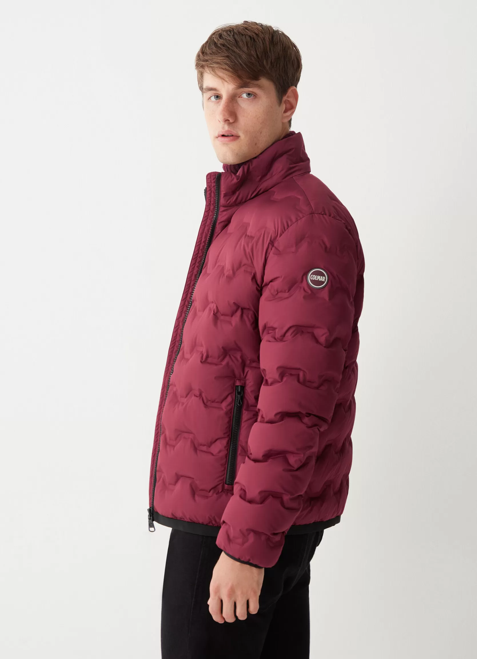 Colmar Wavey quilted down jacket with grosgrain band | man Winter Down Jackets