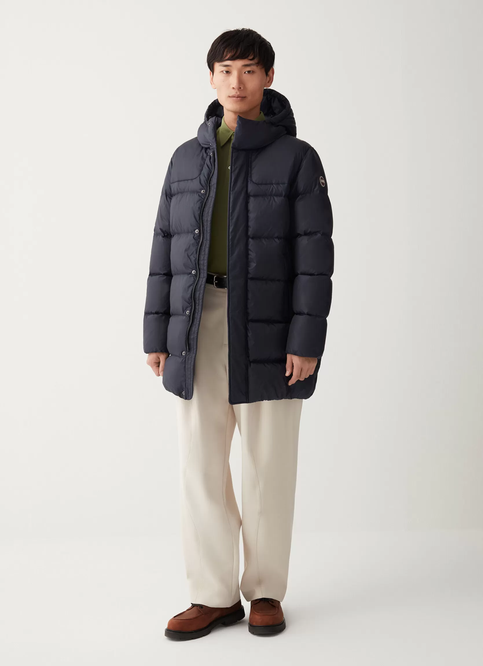 Colmar Waxed hooded down jacket | man Winter Down Jackets