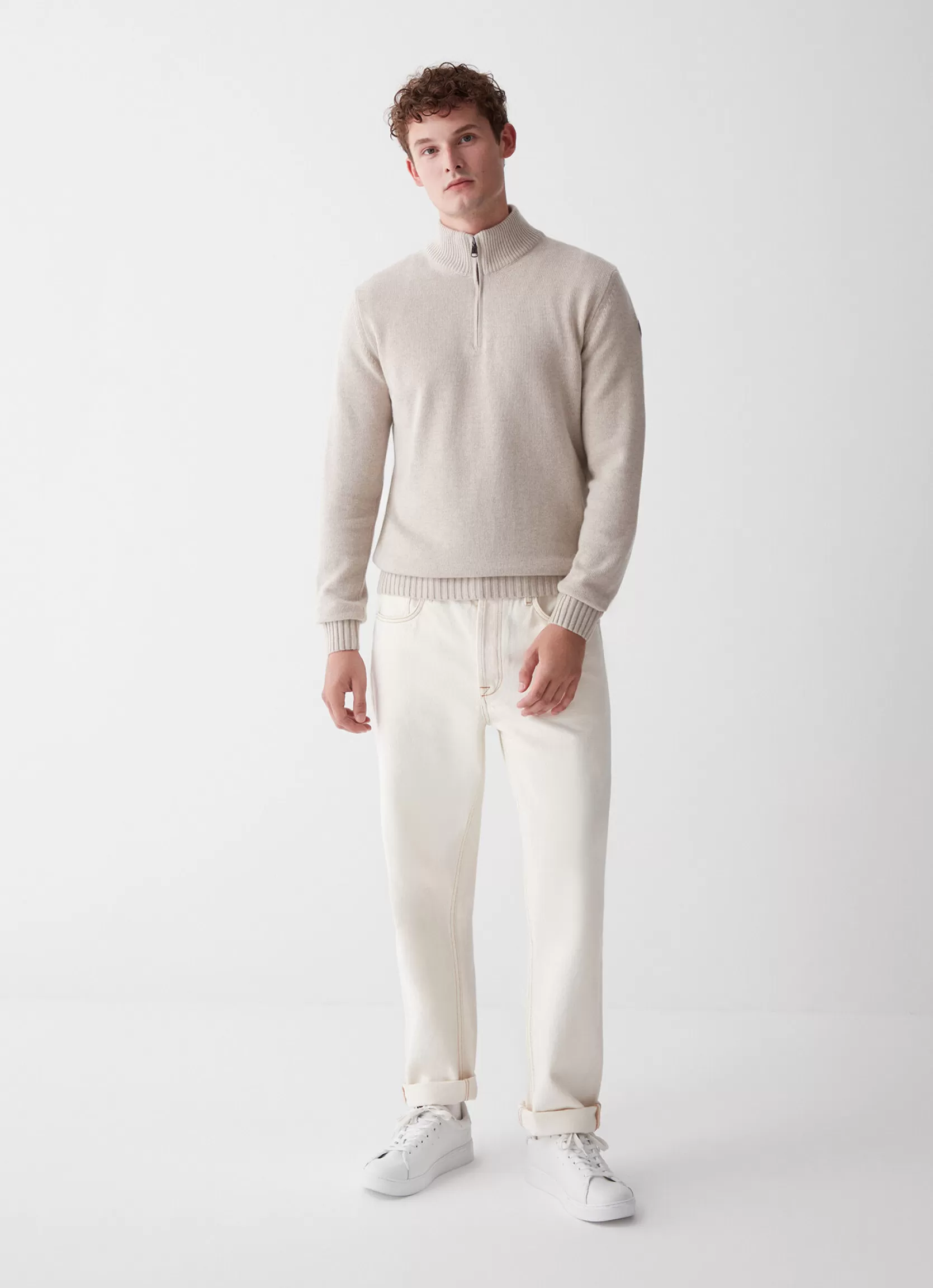 Colmar Wool and cashmere half-zip polo-neck | man Pullovers