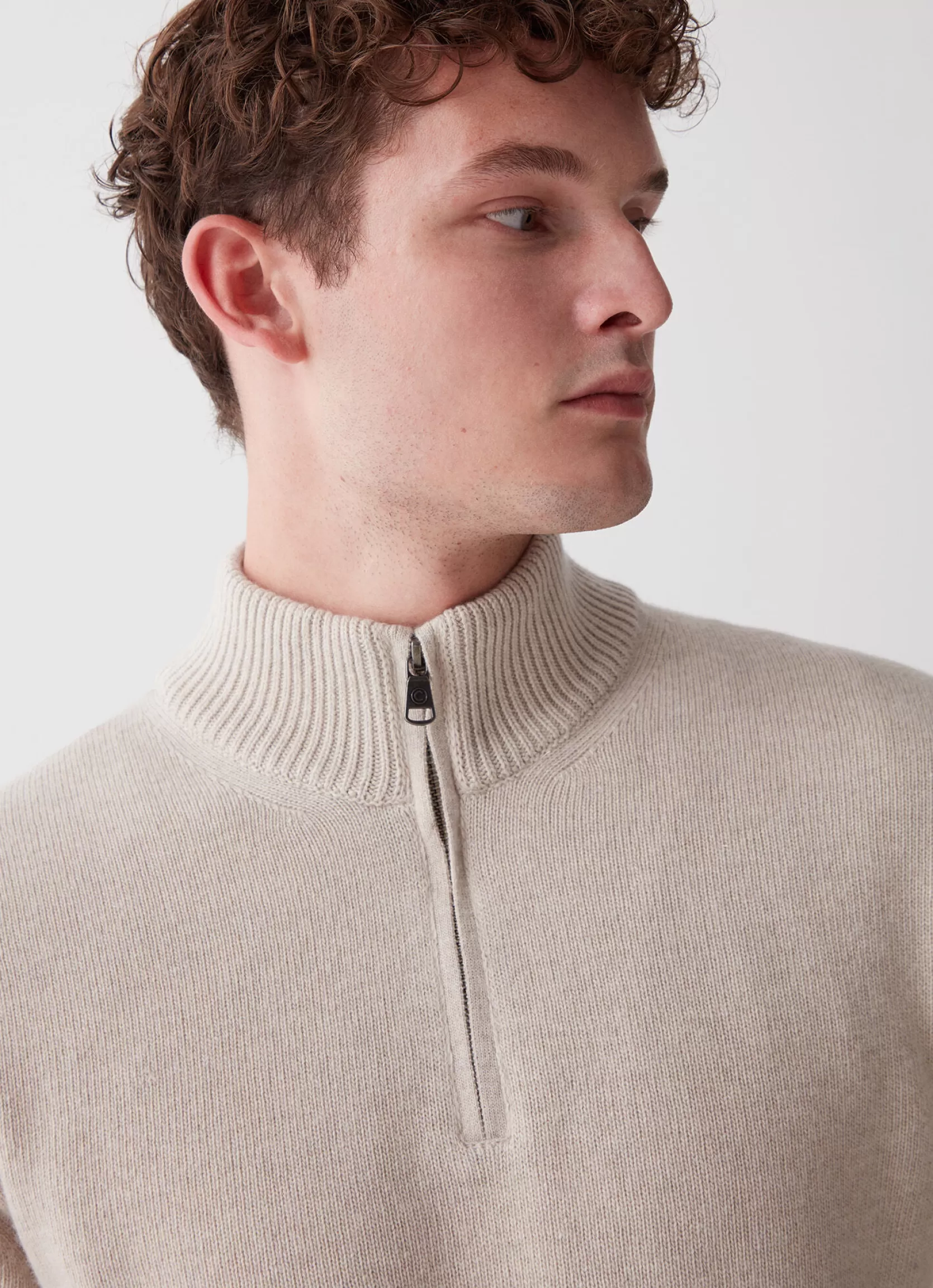 Colmar Wool and cashmere half-zip polo-neck | man Pullovers