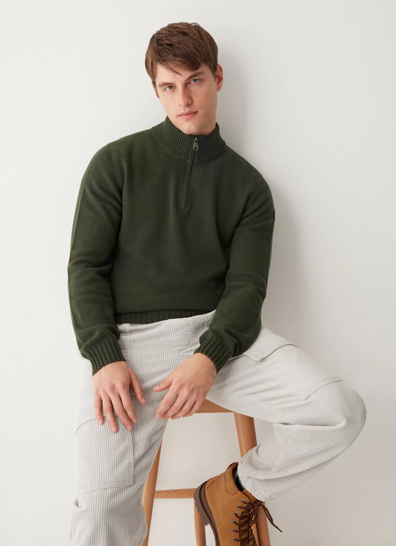 Colmar Wool and cashmere half-zip polo-neck | man Pullovers