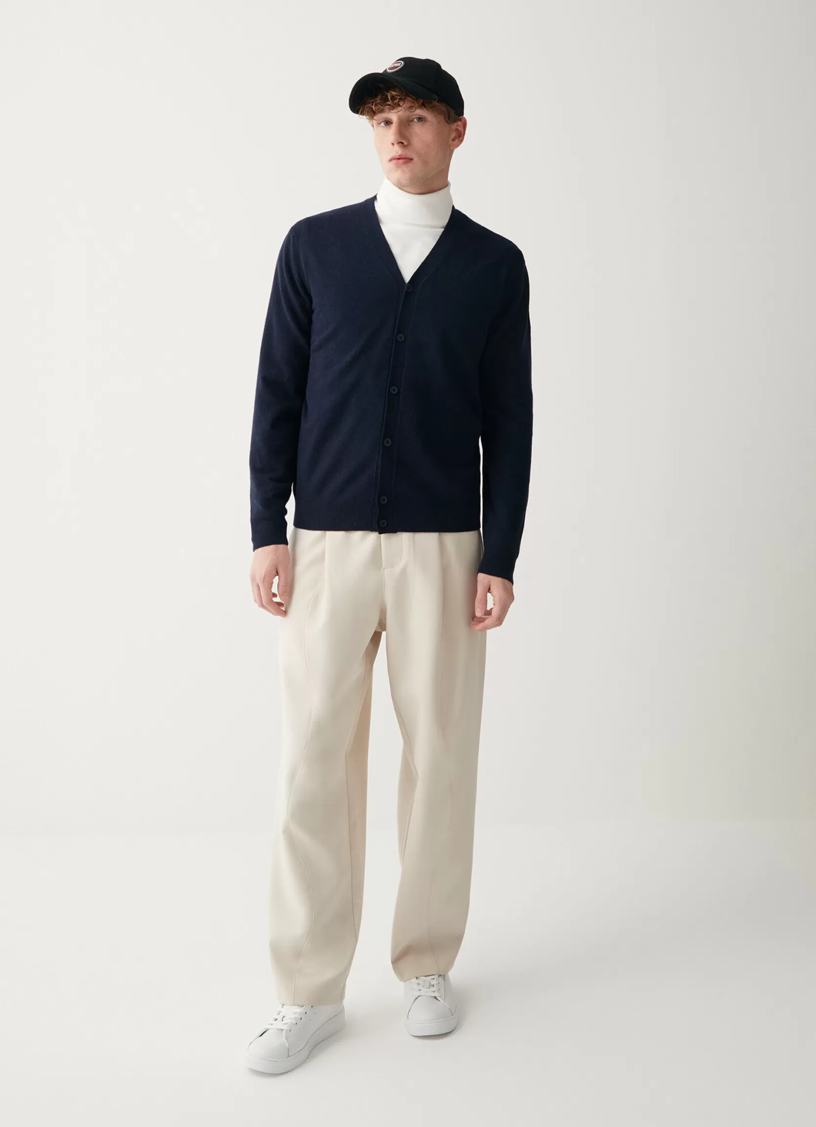Colmar Wool and cashmere V-neck cardigan | man Pullovers