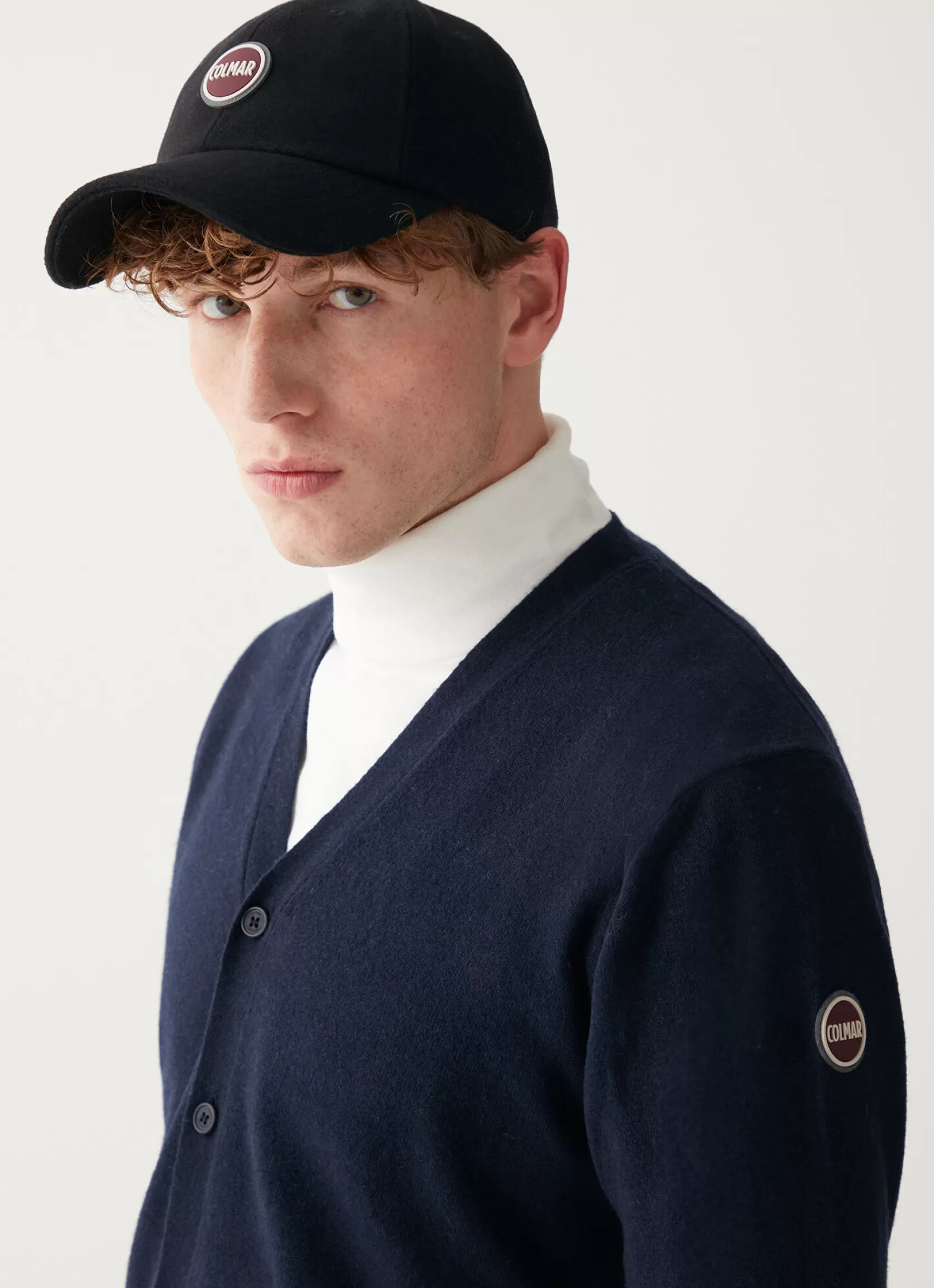 Colmar Wool and cashmere V-neck cardigan | man Pullovers