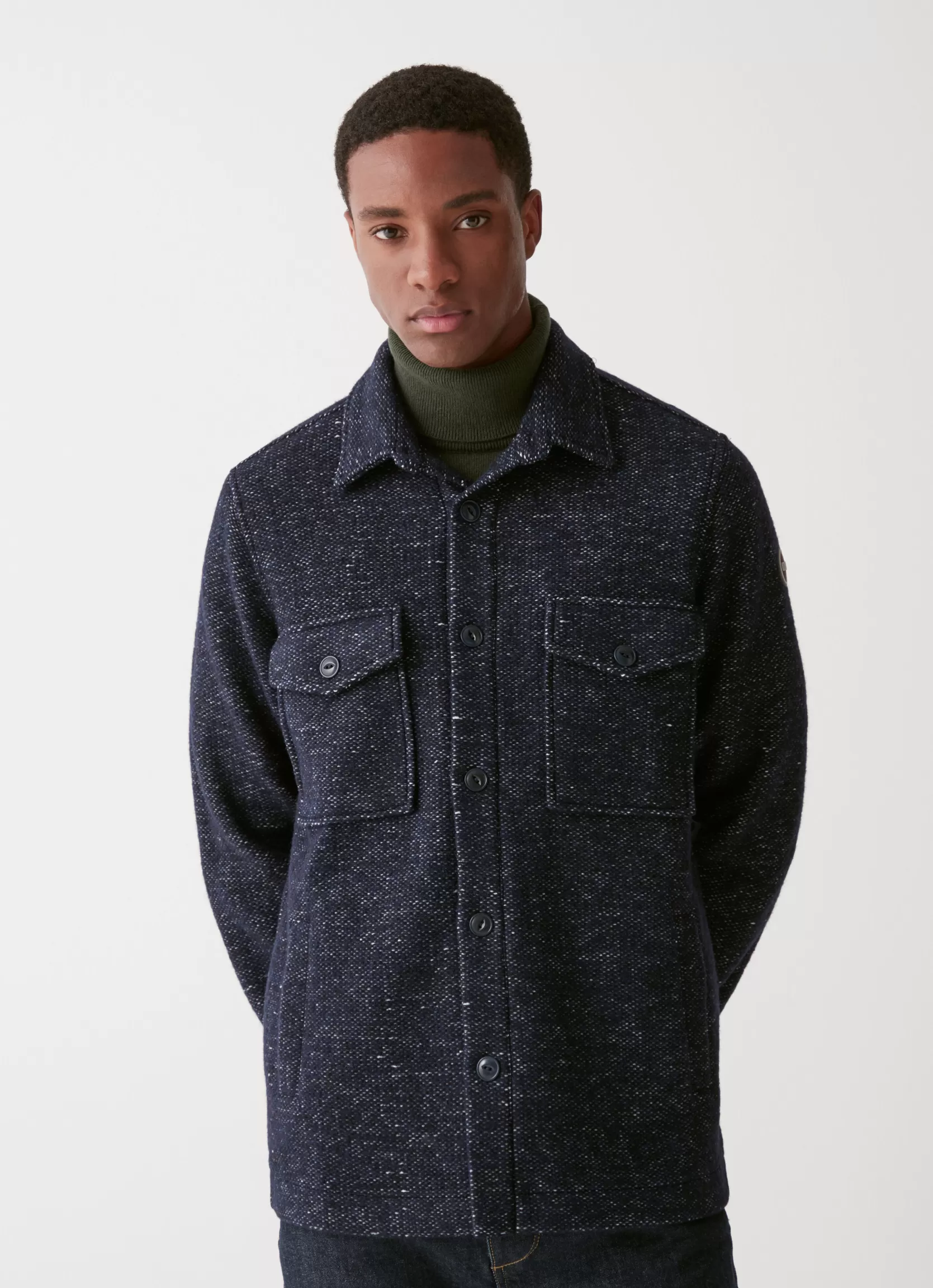 Colmar Wool blend flannel shirt | man Sweatshirts