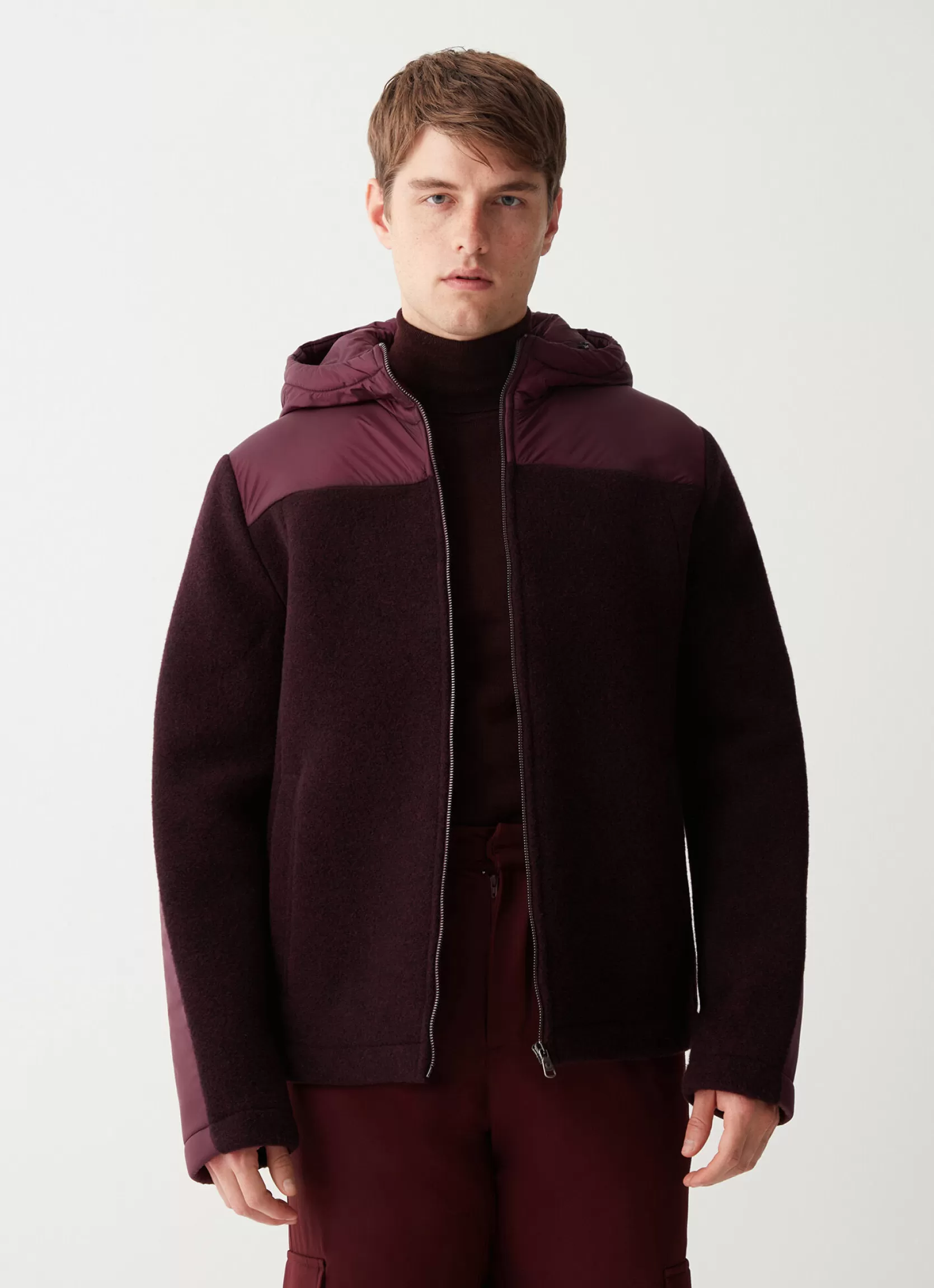 Colmar Wool cloth jacket with nylon inserts | man Jackets and Coats